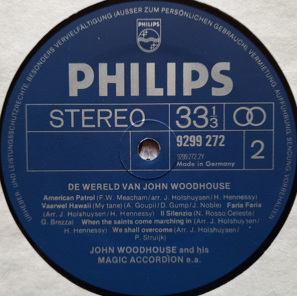 John Woodhouse - De Wereld Van John Woodhouse (LP) 41963 Vinyl LP Vinyl Goed / Hoes Goed