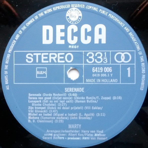 Marty - Serenade (LP) 41804