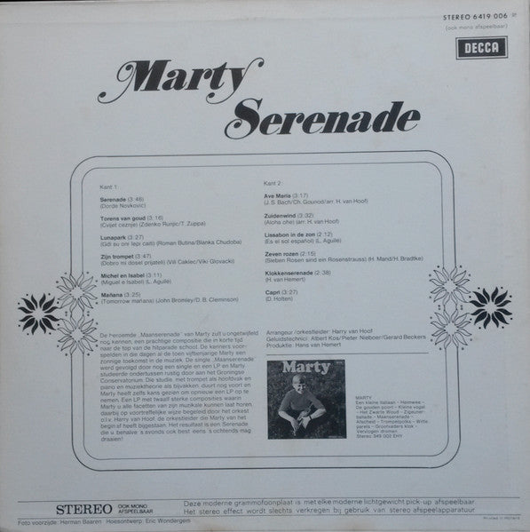 Marty - Serenade (LP) 41804 Vinyl LP Vinyl Goed / Hoes Goed