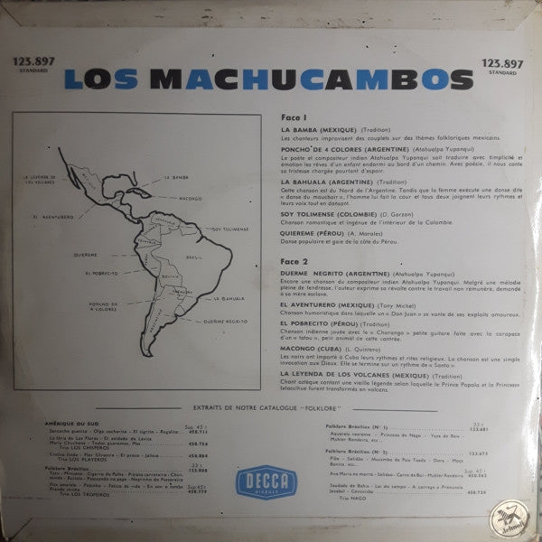 Los Machucambos - Los Machucambos (10") 52112 Vinyl LP 10" Vinyl Goed / Hoes Goed