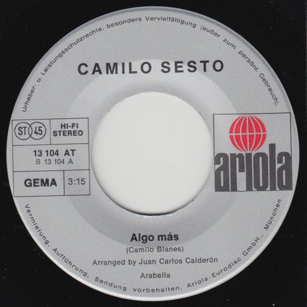 Camilo Sesto - Algo Mas 21801