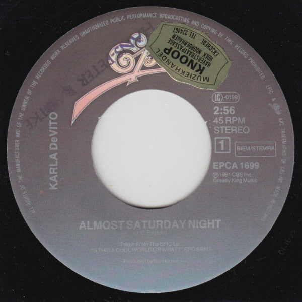 Karla DeVito - Almost Saturday Night 30575