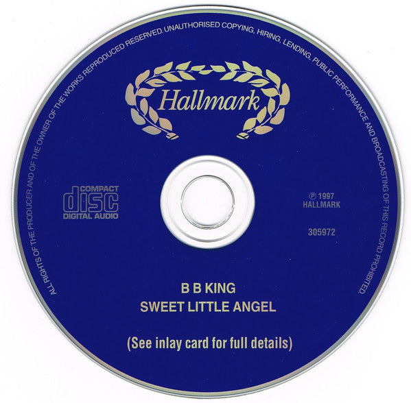 B.B. King - Sweet Little Angel (CD) 70906 Compact Disc Goede Staat