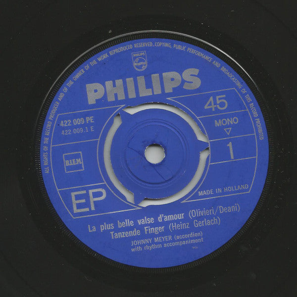 Johnny Meyer - Johnny Meyer 13799 Vinyl Singles EP Vinyl Goed / Hoes Goed