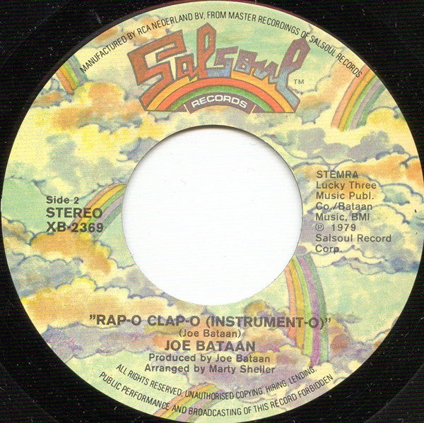 Joe Bataan - Rap-O Clap-O 38751 Vinyl Singles Vinyl Goed / Hoes Goed