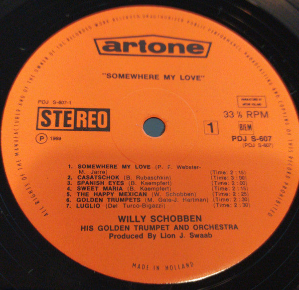 Willy Schobben - Somewhere My Love (LP) 40914