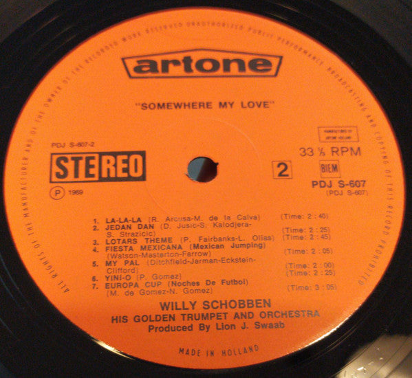 Willy Schobben - Somewhere My Love (LP) 40914