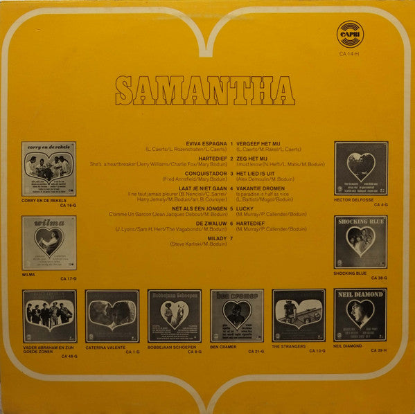 Samantha - Veel Liefs Van ........ Samantha (LP) 46316 Vinyl LP Vinyl Goed / Hoes Goed