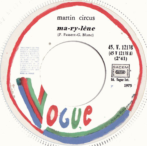 Martin Circus - Ma-ry-lène 32377