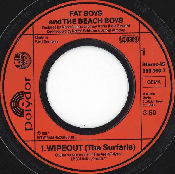 Fat Boys And The Beach Boys - Wipeout 21267