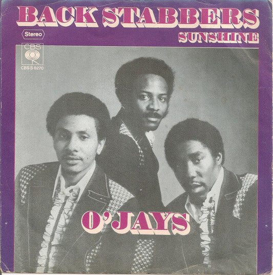O'Jays - Back Stabbers 33010 Vinyl Singles Vinyl Goed / Hoes Goed