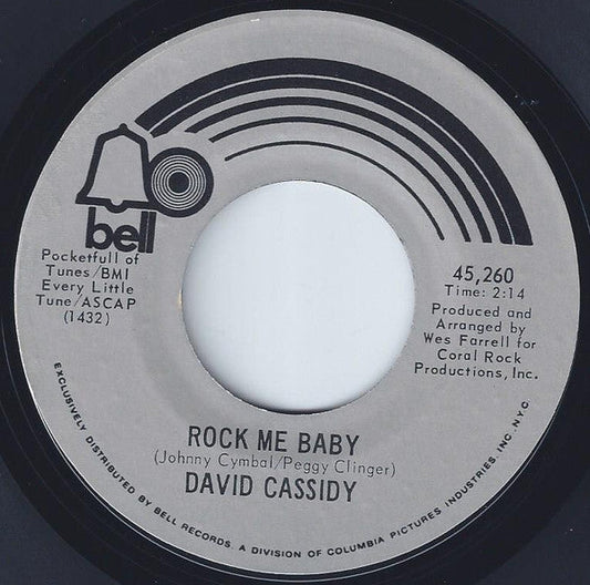 David Cassidy - Rock Me Baby 39234 Vinyl Singles Vinyl Goed / Hoes Generic