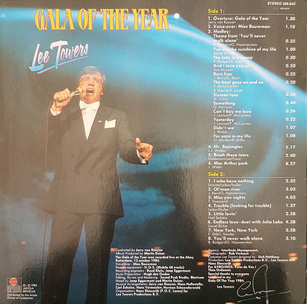 Lee Towers - Gala Of The Year (LP) 48048 Vinyl LP Vinyl Goed / Hoes Goed