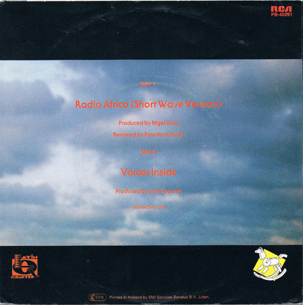 Latin Quarter - Radio Africa 22052 Vinyl Singles Vinyl Goed / Hoes Goed