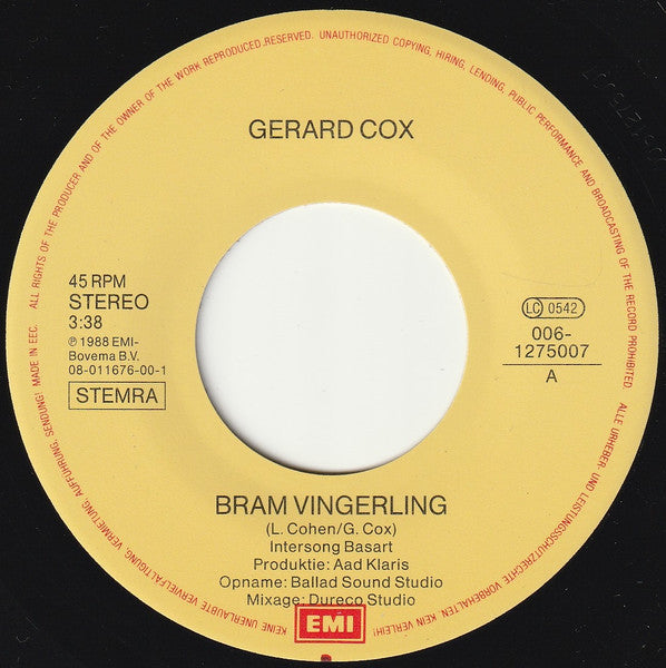 Gerard Cox - Bram Vingerling 32313