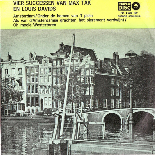 René Staal met orkestbegeleiding - Vier successen van max tak en Louis Davids 41539 Vinyl Singles EP Vinyl Goed / Hoes Goed