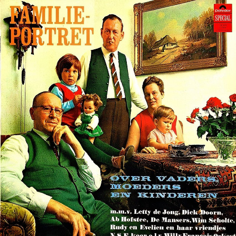 Various - Familieportret - Over Vaders Moeders En Kinderen (LP) 46147 Vinyl LP Vinyl Goed / Hoes Goed