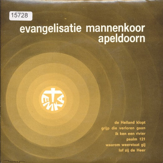 Evangelisatie Mannenkoor Apeldoorn - De Heiland Klopt Vinyl Singles Vinyl Zeer Goed / Hoesje Goed "VINYLSINGLES.NL"