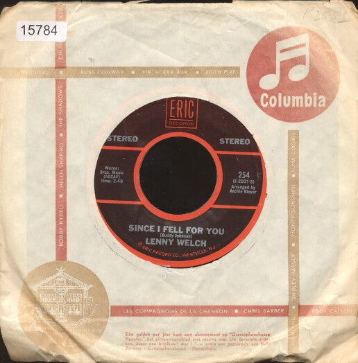 Lenny Welch / Bill Hayes - Since I Fell For You 15784 Vinyl Singles Vinyl Goed / Hoes Goed