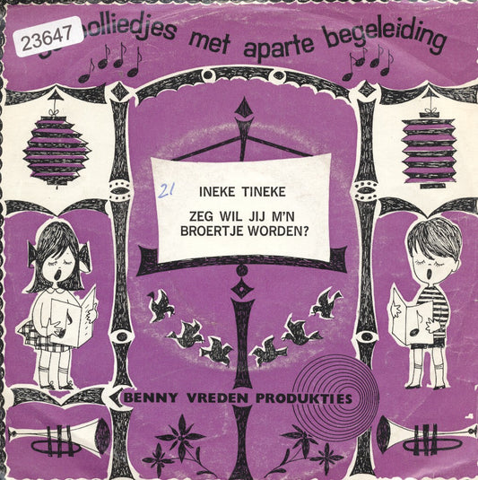 Benny Vreden - Ineke Tineke 23647 Vinyl Singles Vinyl Goed / Hoes Goed