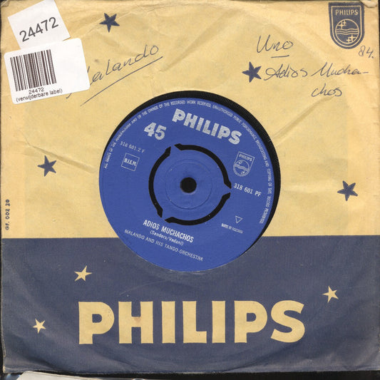 Malando En Zijn Tango-Orkest - Malando En Zijn Tango-Orkest 24472 Vinyl Singles Vinyl Goed / Hoes Goed