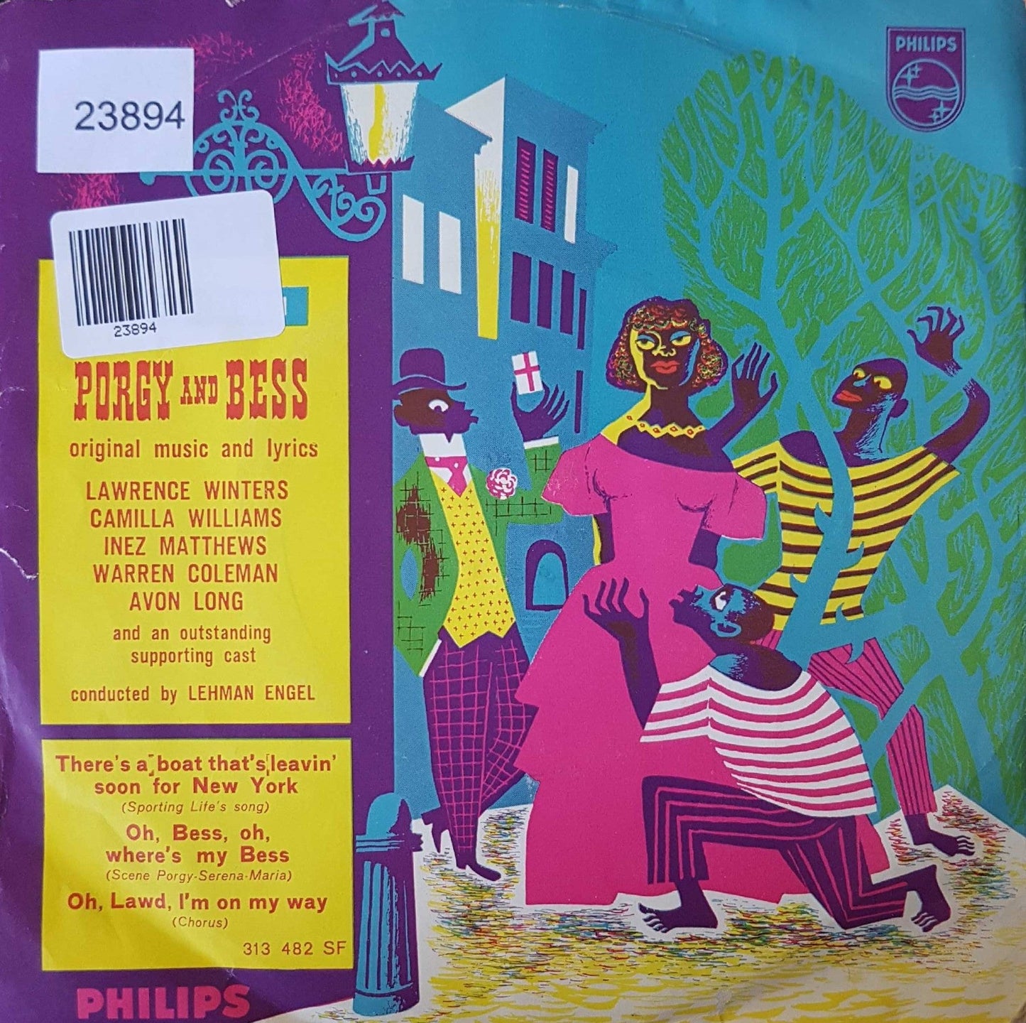 An Original Sound Track Recording Of Porgy And Bess - There's A Boat That's Leavin' Soon For Vinyl Singles Vinyl Zeer Goed / Hoesje Goed "VINYLSINGLES.NL"