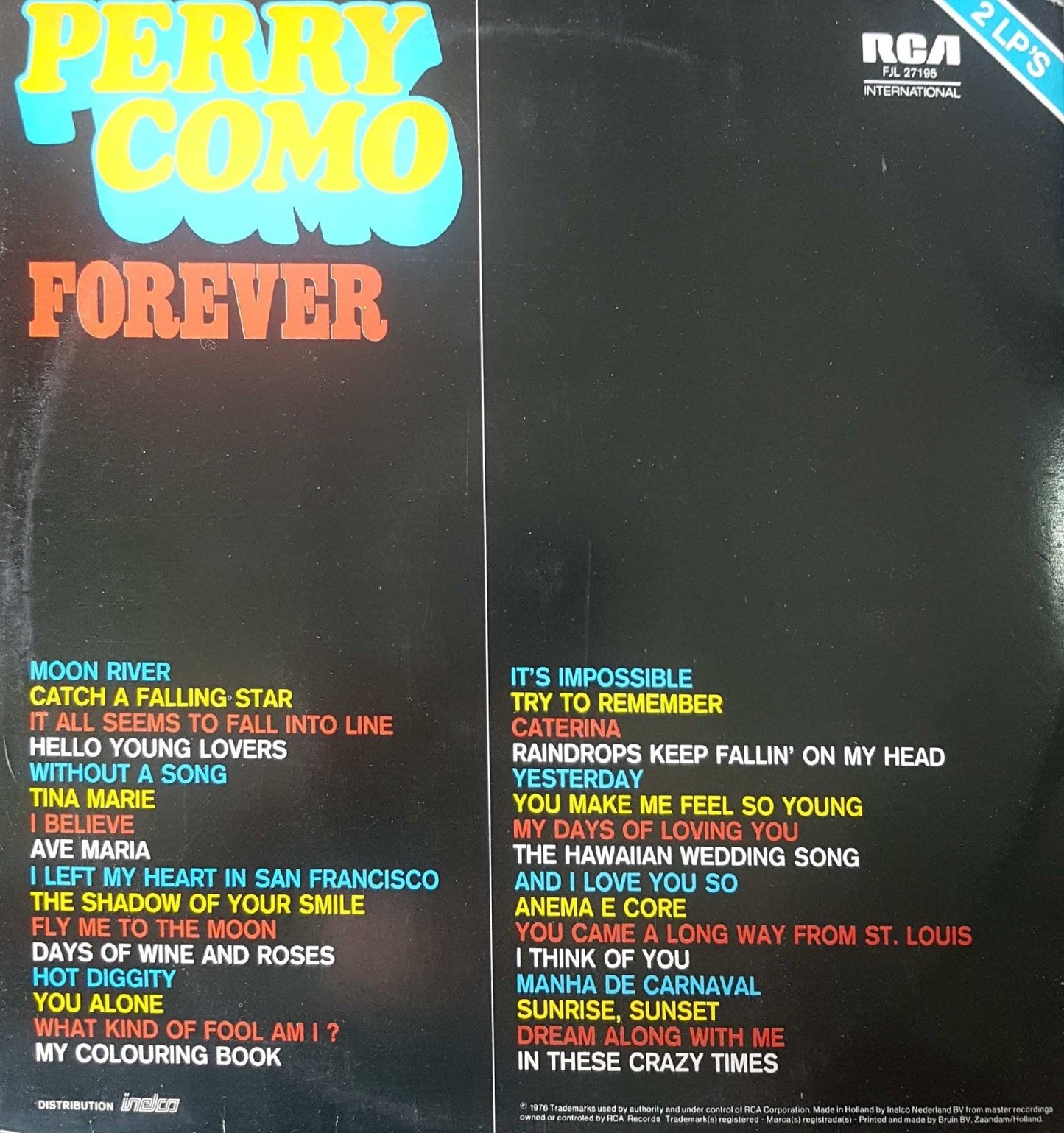 Perry Como - Forever - 32 Hits (LP) 41645 Vinyl LP Vinyl Goed / Hoes Goed
