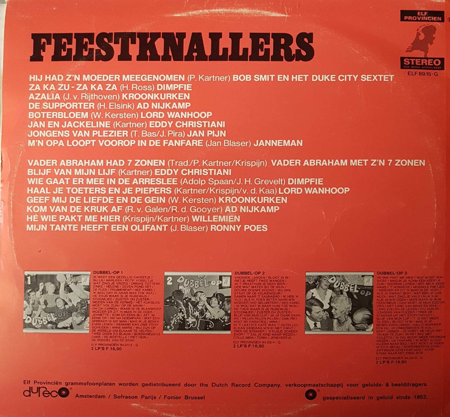 Various - Feestknallers (LP) 42152 Vinyl LP Vinyl Goed / Hoes Goed