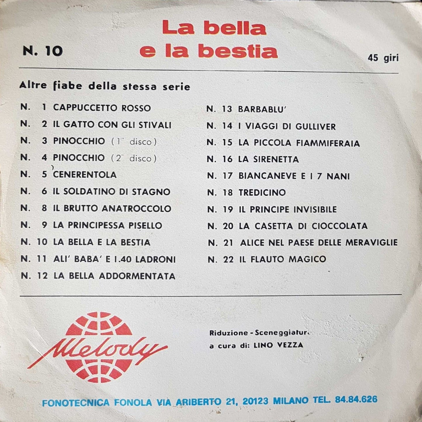 La Bella E La Bestia Vinyl Singles Vinyl Goed / Hoes Goed