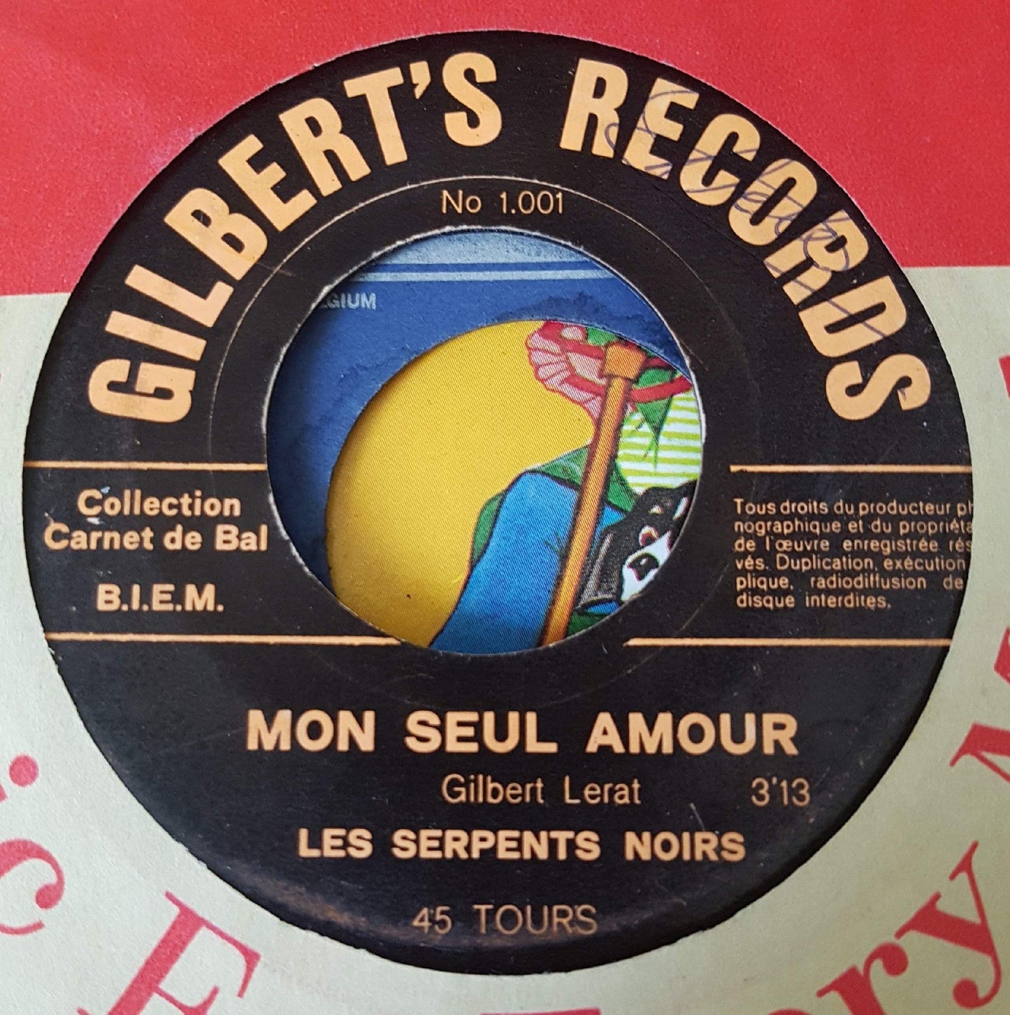 Les Serpents Noirs - Mon Seul Amour 23927 Vinyl Singles Vinyl Goed / Hoes Goed