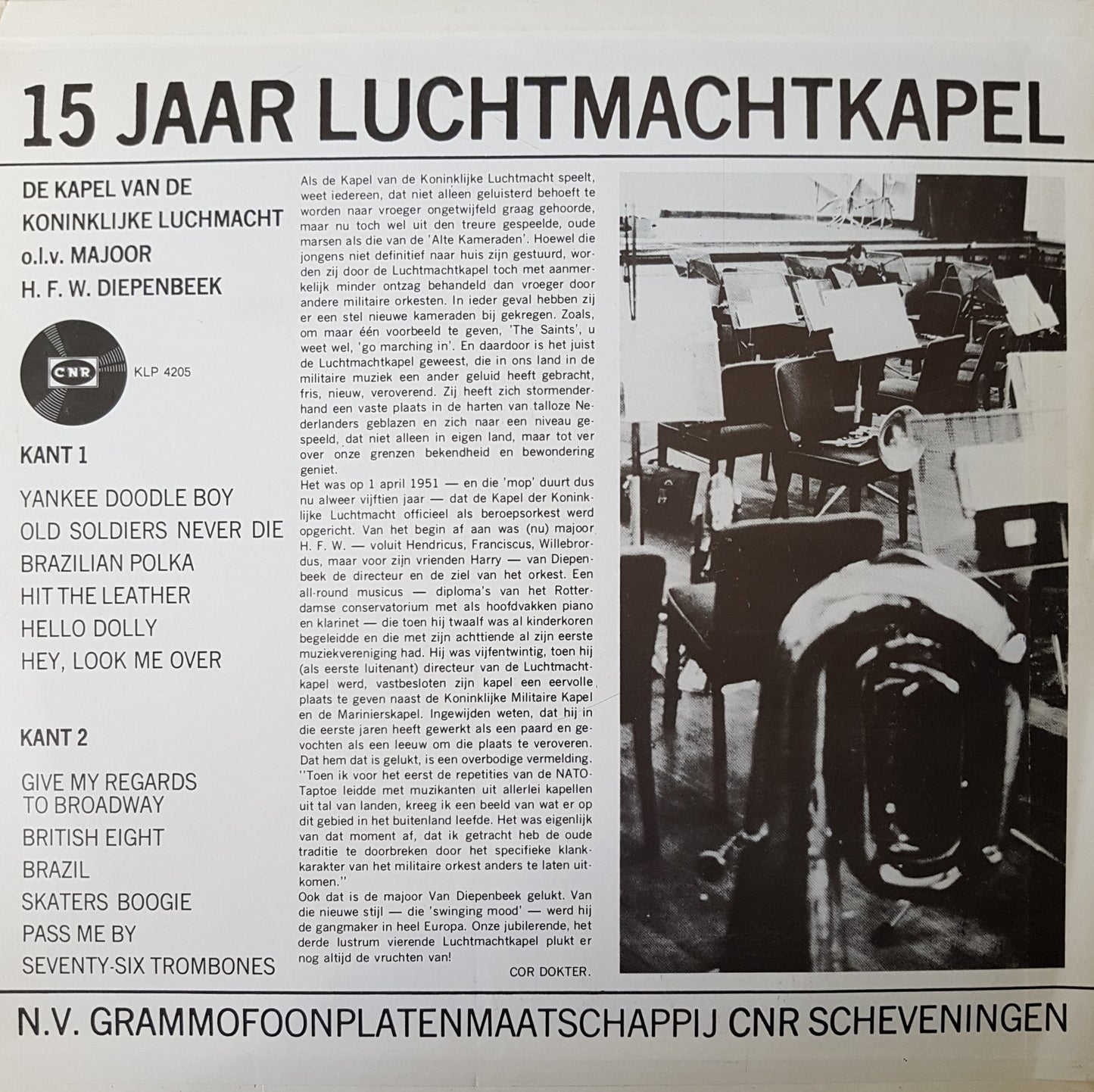 Kapel Van De Koninklijke Luchtmacht - 15 Jaar Luchtmachtkapel (LP) 43271 Vinyl LP Vinyl Goed / Hoes Goed