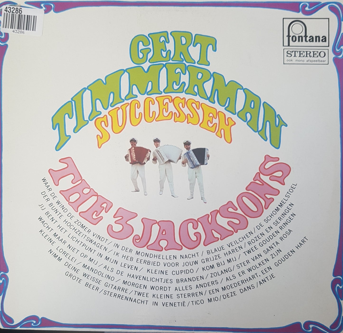 3 Jacksons - Gert Timmerman Successen (LP) 43286 Vinyl LP Vinyl Goed / Hoes Goed