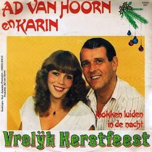 Ad Van Hoorn En Karin - Vrolijk Kerstfeest 15472 Vinyl Singles Vinyl Goed / Hoes Goed