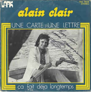 Alain Clair - Une Carte Une Lettre 11739 Vinyl Singles Vinyl Goed / Hoes Goed