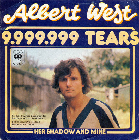 Albert West - 9.999.999 Tears 06897 Vinyl Singles Vinyl Goed / Hoes Goed