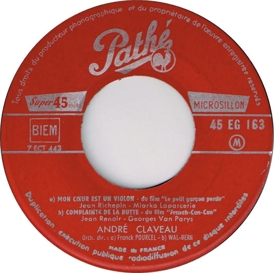 Andre Claveau - Mon Coeur Est Un Violon 09693 Vinyl Singles EP Vinyl Goed / Hoes Generic