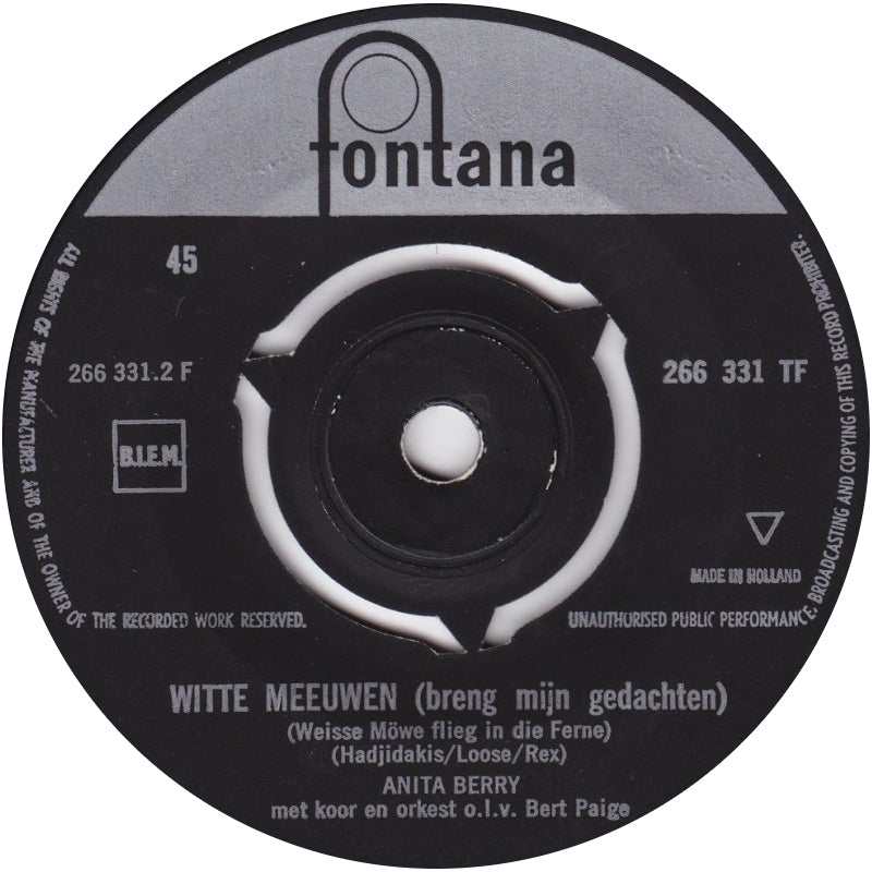 Anita Berry - Ik Zie de Witte Wolken Gaan 00551 (B)