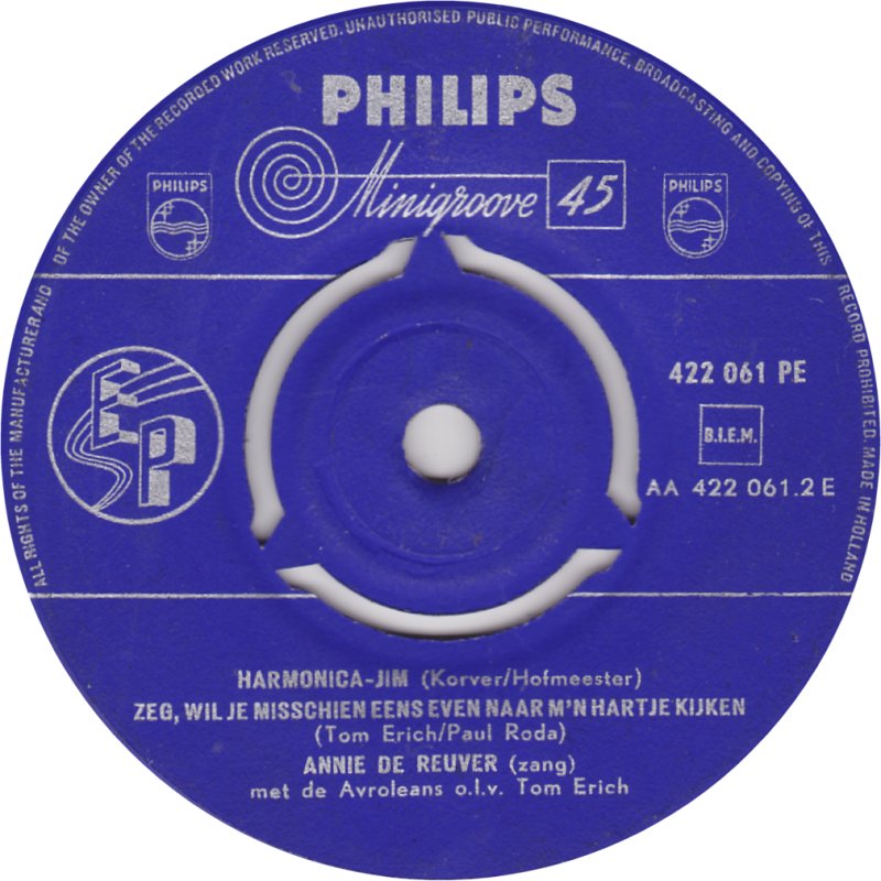 Annie de Reuver En Karel van der Velden - Het Lied Van Het Pierement 39961 Vinyl Singles EP Vinyl Goed / Hoes Generic