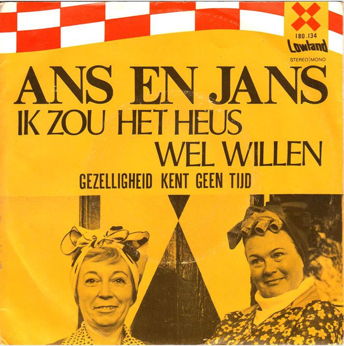 Ans En Jans (De Zingende Werksters) - Ik Zou Het Heus Wel Willen Vinyl Singles Vinyl Zeer Goed / Hoesje Goed "VINYLSINGLES.NL"