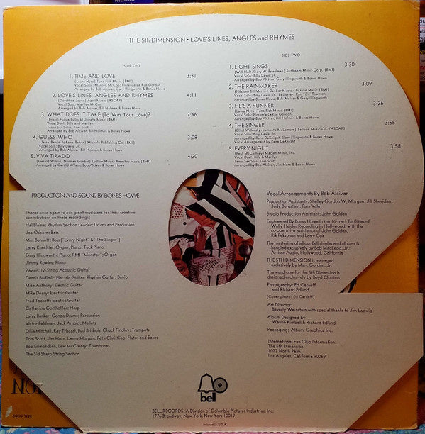 5th Dimension - Love's Lines, Angles And Rhymes (LP) 40417 Vinyl LP Vinyl Goed / Hoes Goed