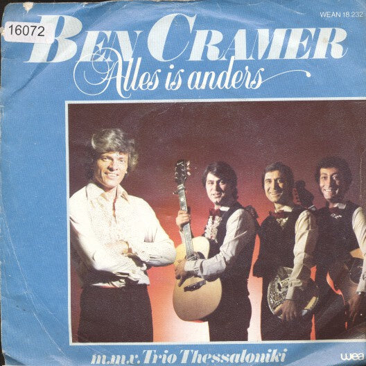 Ben Cramer m.m.v. Trio Thessaloniki - Alles Is Anders 25631 Vinyl Singles Vinyl Goed / Hoes Goed