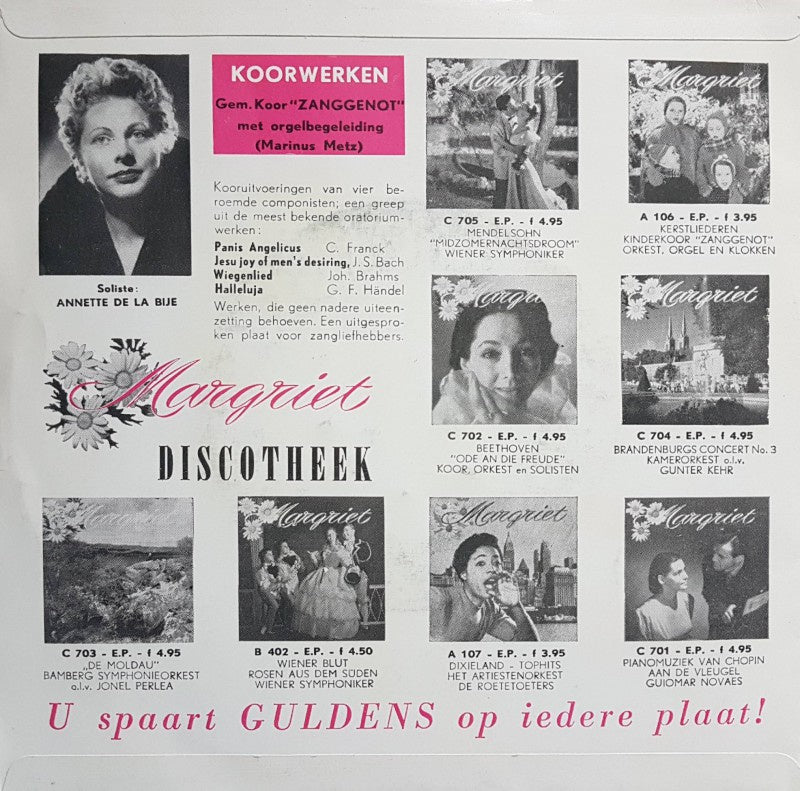 Annette de la Bije - Jesu Joy Of Men's Desiring 10958 Vinyl Singles Vinyl Goed / Hoes Goed