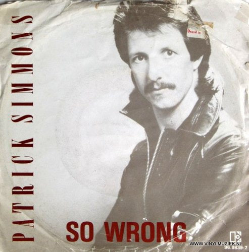 Patrick Simmons - So Wrong 04688 Vinyl Singles Vinyl Goed / Hoes Goed