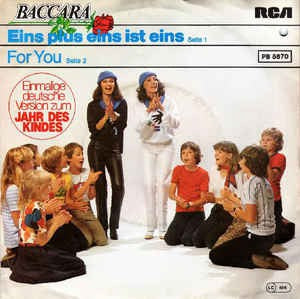 Baccara - Eins Plus Eins Ist Eins Vinyl Singles Vinyl Zeer Goed / Hoesje Goed "VINYLSINGLES.NL"