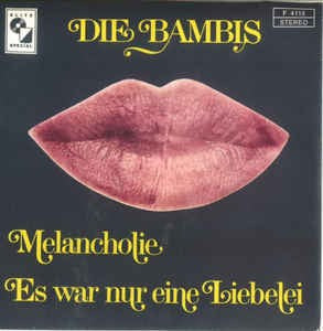 Bambis - Melancholie Vinyl Singles Vinyl Zeer Goed / Hoesje Goed "VINYLSINGLES.NL"