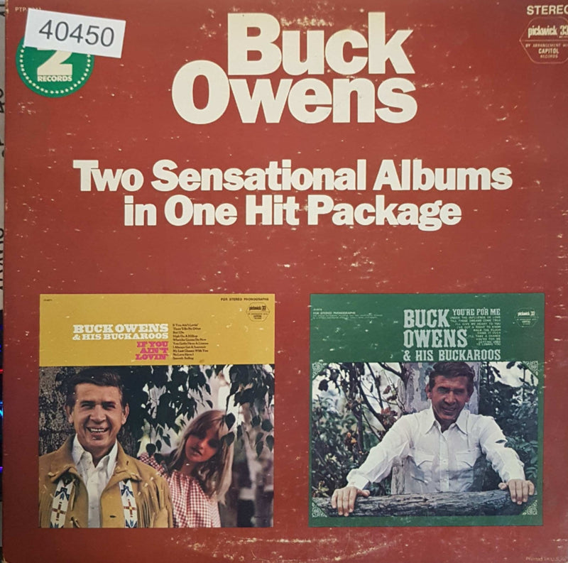 Buck Owens - If You Ain't Lovin' (LP) 40450 (B) Vinyl LP Dubbel Vinyl Goed / Hoes Goed
