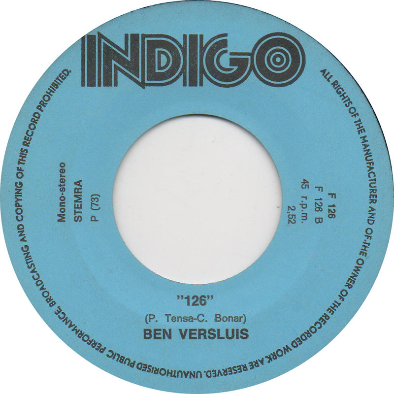 Ben Versluis - De Blijde Rijders 31472 Vinyl Singles Vinyl Goed / Hoes Goed