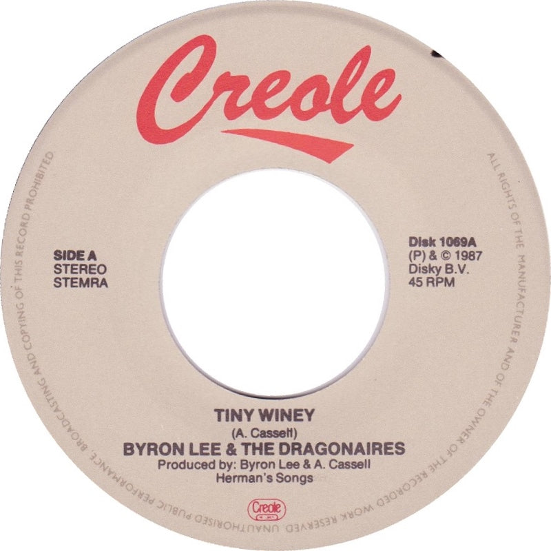 Byron Lee And The Dragonaires - Tiny Winey 31348 Vinyl Singles Vinyl Goed / Hoes Goed