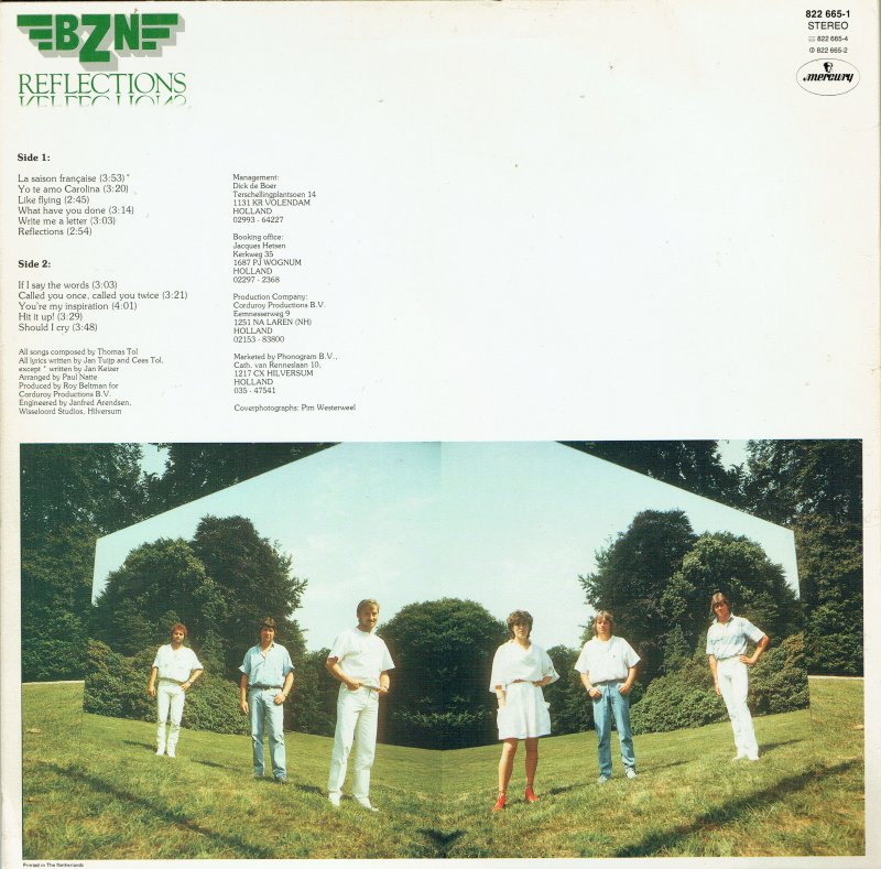BZN - Reflections (LP) Vinyl LP Vinyl Zeer Goed / Hoesje Goed "VINYLSINGLES.NL"