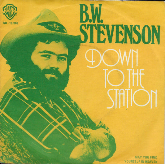 B.W. Stevenson - Down To The Station 22391 Vinyl Singles Vinyl Goed / Hoes Goed